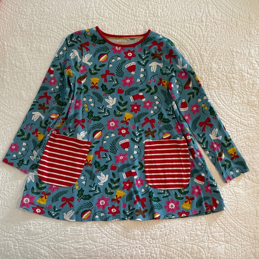 Mini Boden Holiday Tunic, size 11-12 youth.
